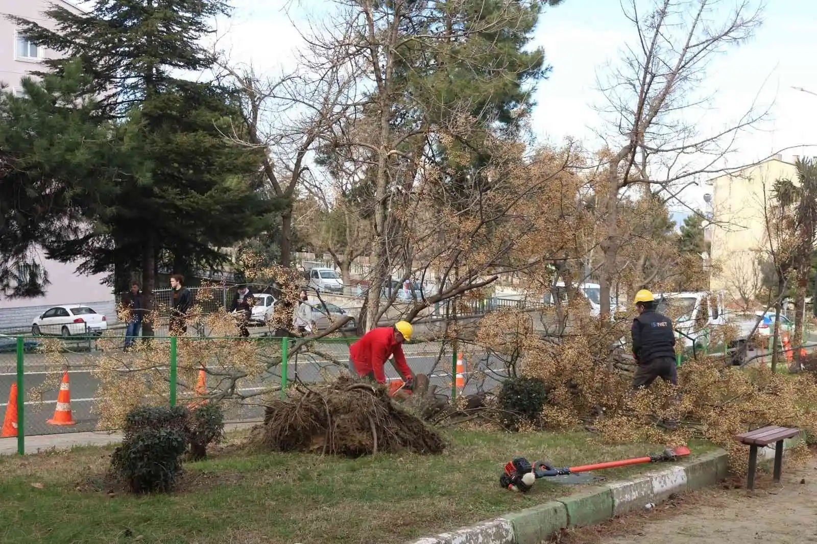 Bursa’da şiddetli lodosun etkisi sürüyor
