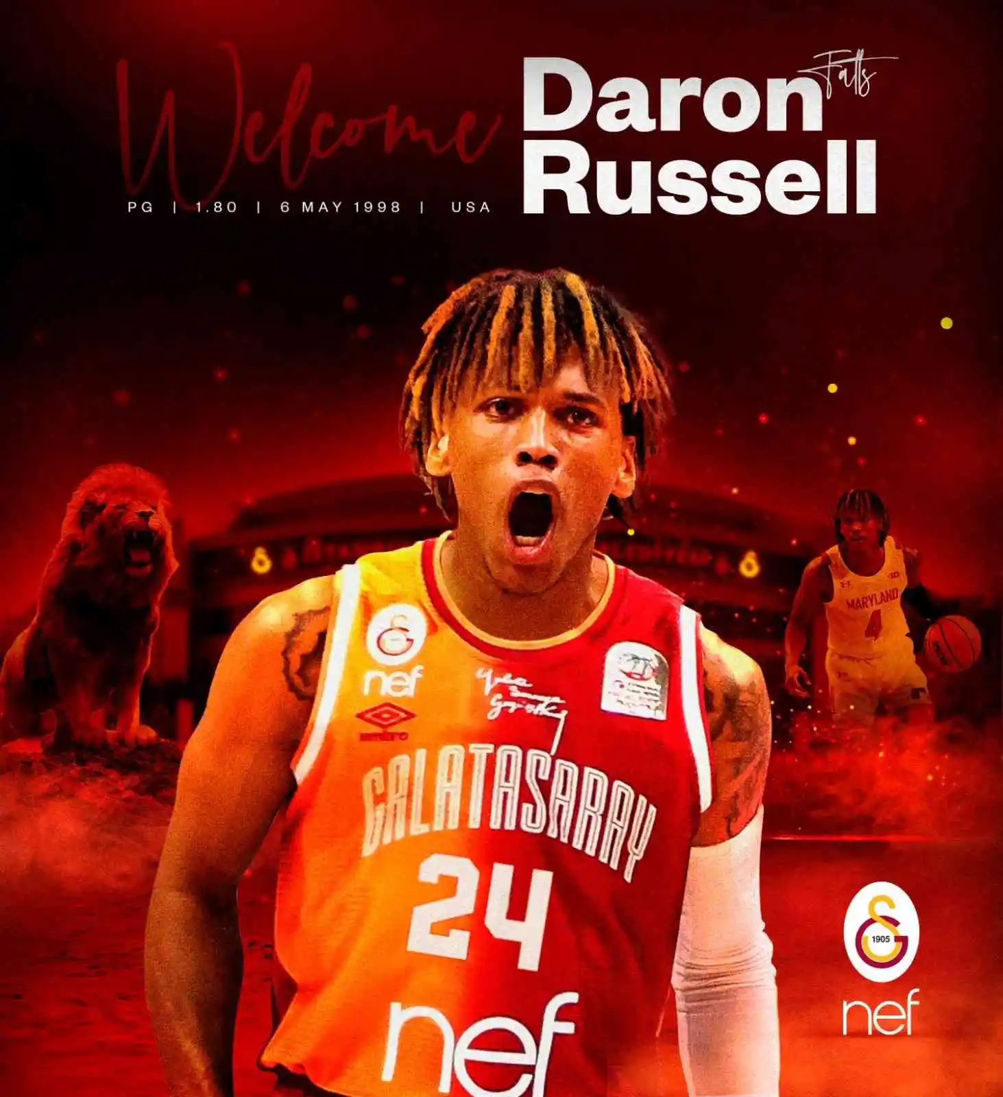 Galatasaray Nef, Daron Russell'ı kadrosuna kattı
