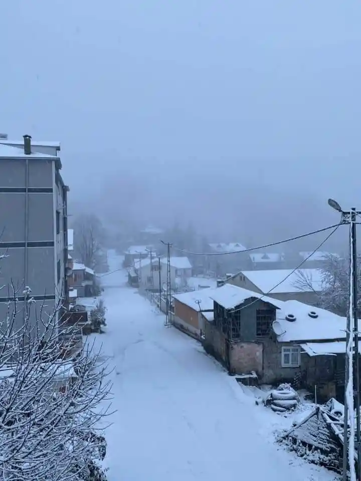 Giresun’un yüksek kesimlerinde karla mücadele başladı
