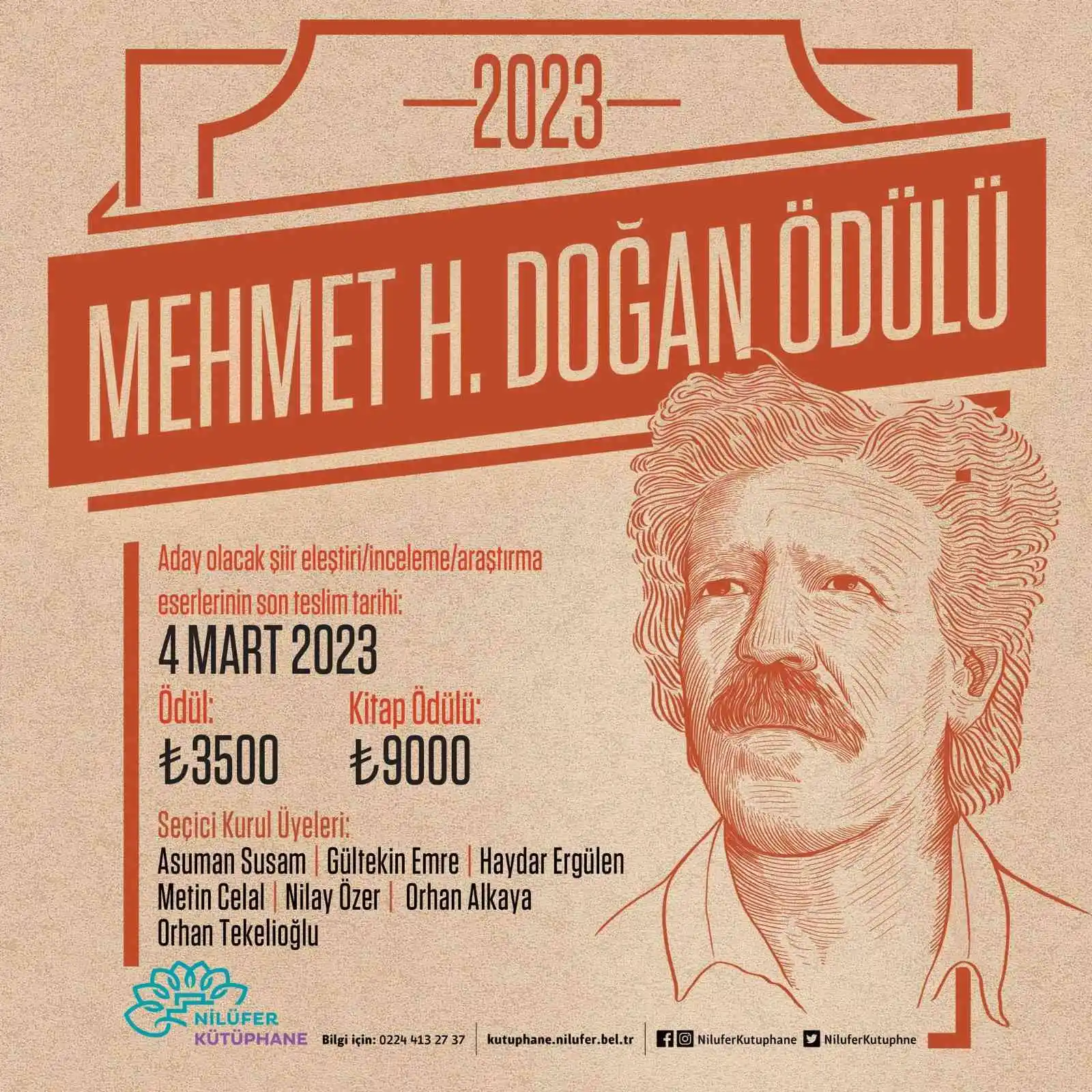 Mehmet H. Doğan Ödülü'ne başvurular başladı
