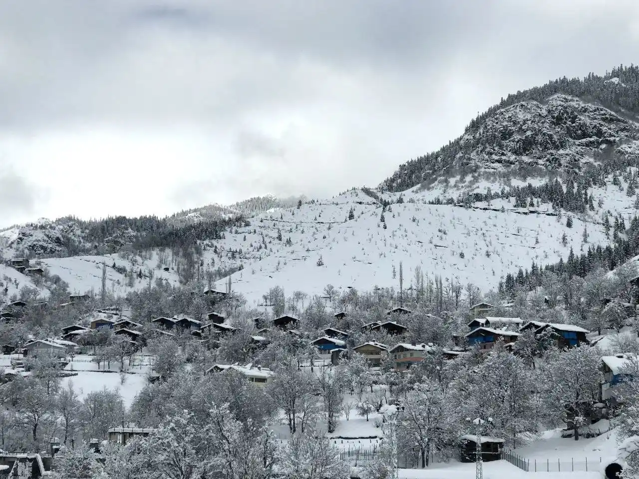 “Sakin Şehir” Şavşat’tan kartpostallık kar manzaraları
