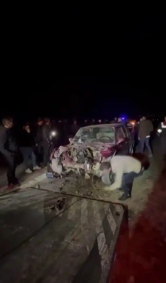 Taziyeden dönerken kazaya karıştılar: 1 ölü, 1 yaralı
