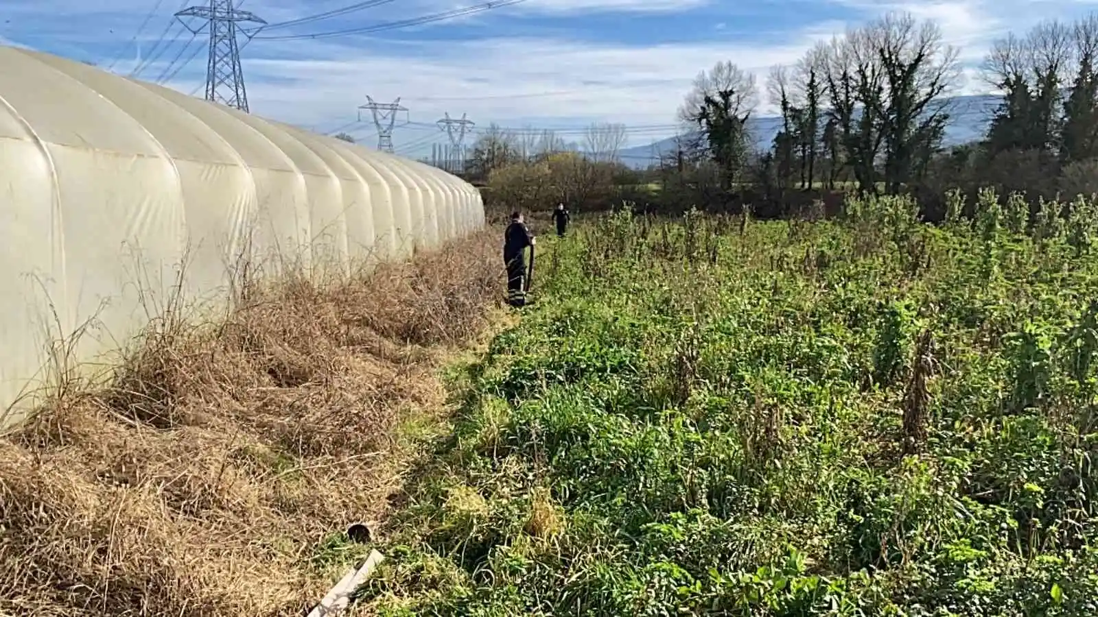 Yere attığı sigara otları tutuşturdu, yüzü ve bacağı yandı
