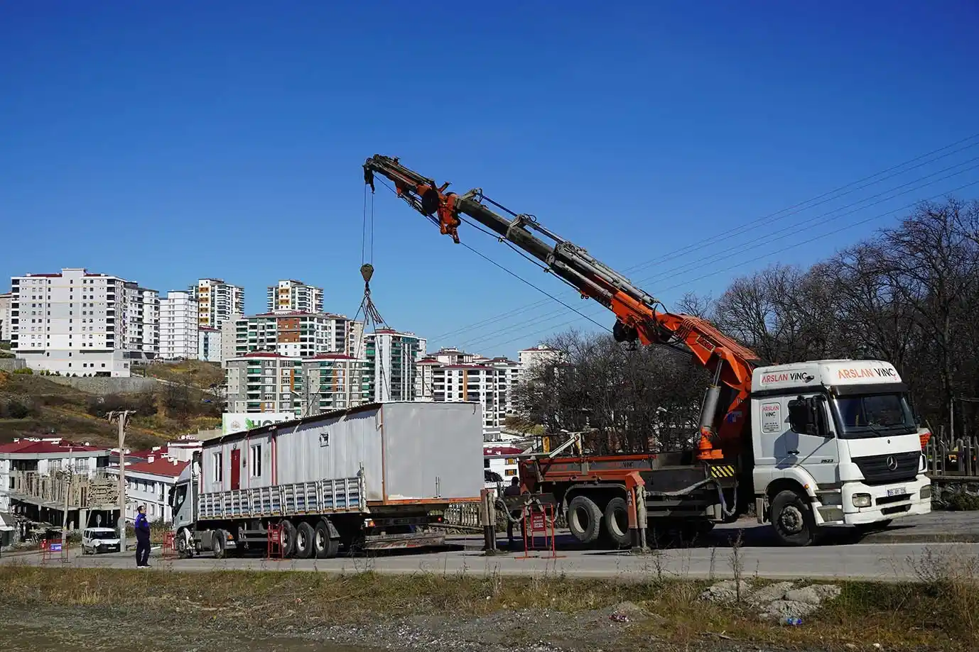 Atakum Hobi Bahçesi’ndeki konteynerler deprem bölgesine gönderildi
