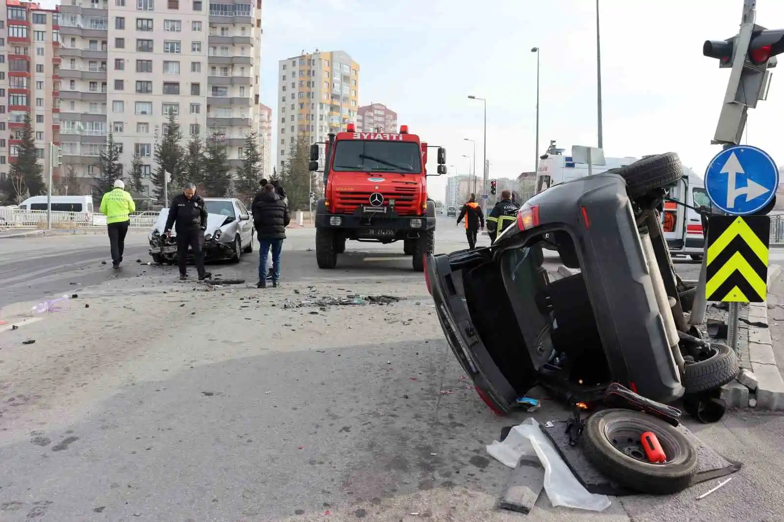 Kayseri İtfaiyesi 2023’ün ilk ayında 438 olaya müdahale etti
