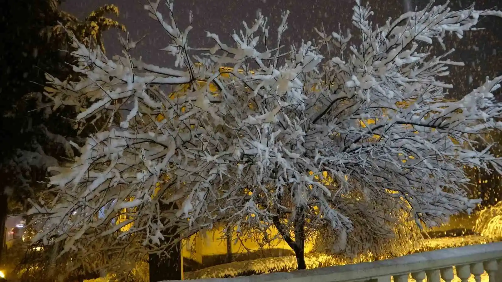 Malatya’ya lapa lapa kar yağdı
