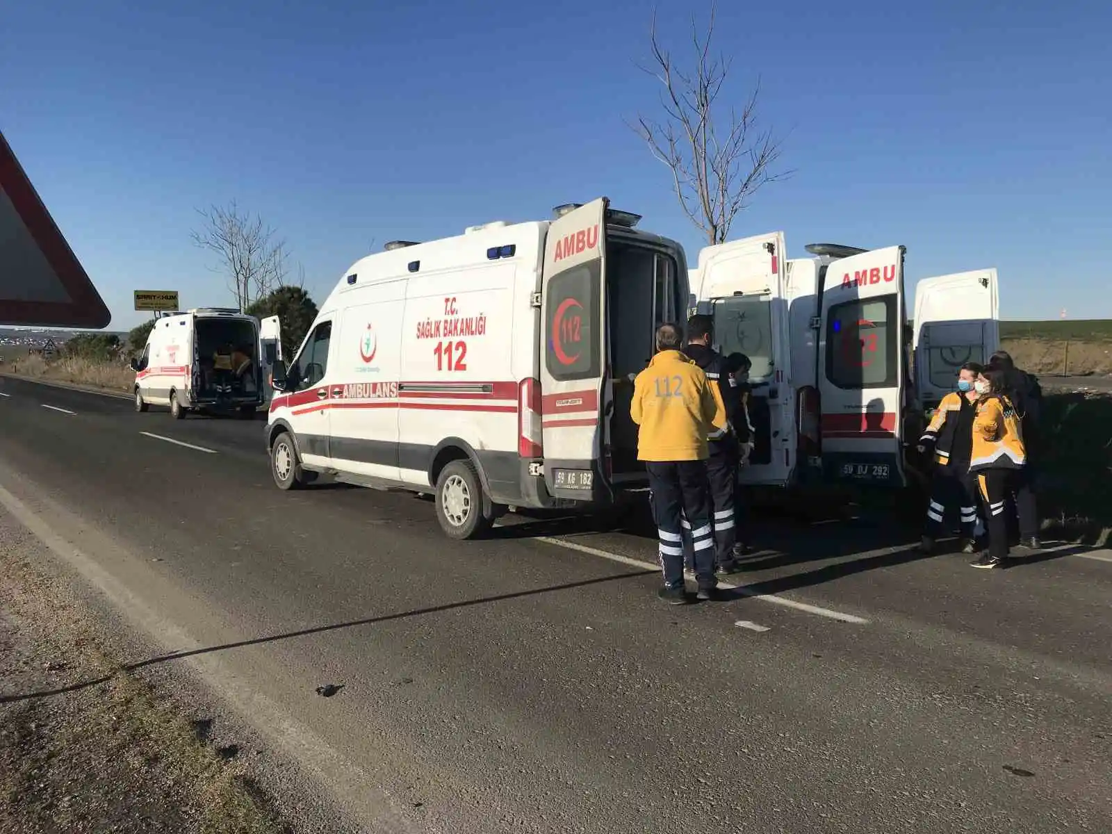 Tekirdağ’da feci kaza: 5 yaralı
