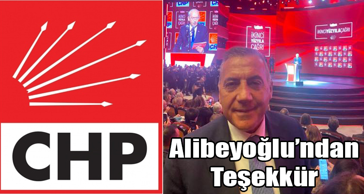 Alibeyoğlu'ndan Teşekkür