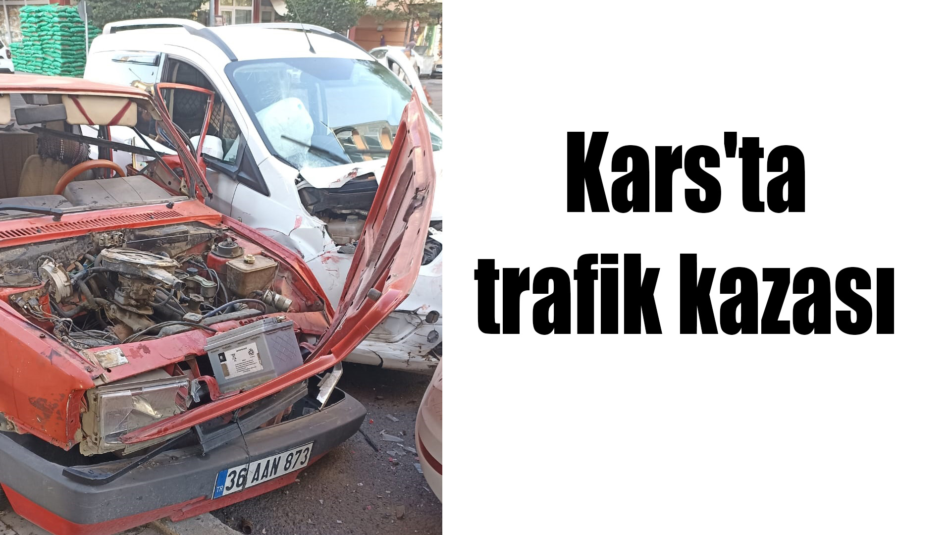 Kars'ta trafik kazası