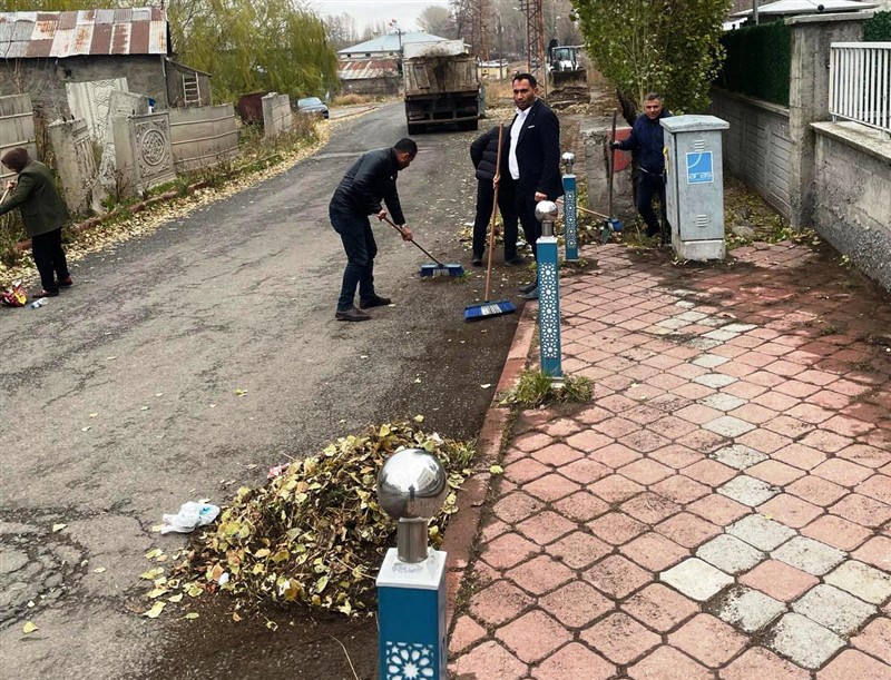 Digor'da kar öncesi temizlik çalışmaları yapılıyor