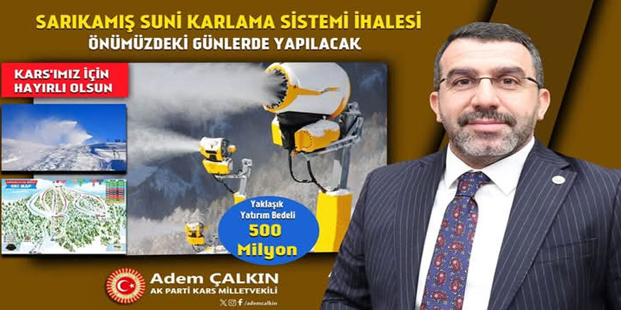 Sarıkamış Kayak Merkezi'nde Suni Karlama Projesi Başlıyor